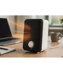 Neo Tools Neo Tools Electric Tabletop Fan Heater, 600W, Thermostat, White, 0.62kg