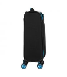 2E Валіза 2E, Trek, поліестер, мала, 35л, TSA, 4 колеса, чорний