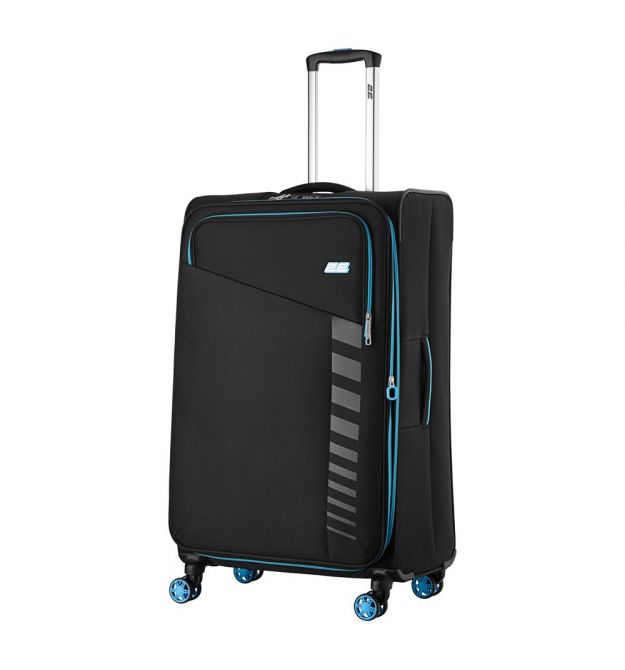 2E Валіза 2E, Trek, поліестер, велика, 97/117л, TSA, 4 колеса, EXP, чорний