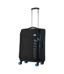2E Валіза 2E, Trek, поліестер, середня, 64/78л, TSA, 4 колеса, EXP, чорний