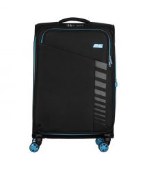 2E Валіза 2E, Trek, поліестер, середня, 64/78л, TSA, 4 колеса, EXP, чорний