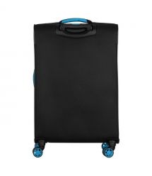 2E Валіза 2E, Trek, поліестер, середня, 64/78л, TSA, 4 колеса, EXP, чорний