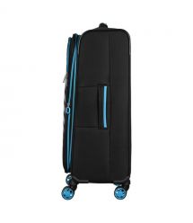 2E Валіза 2E, Trek, поліестер, середня, 64/78л, TSA, 4 колеса, EXP, чорний