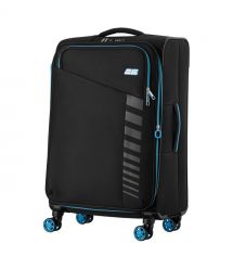 2E Валіза 2E, Trek, поліестер, середня, 64/78л, TSA, 4 колеса, EXP, чорний