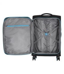 2E Валіза 2E, Trek, поліестер, середня, 64/78л, TSA, 4 колеса, EXP, чорний