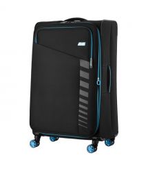 2E Набір валіз 2E, Trek, (L+M+S), TSA, 4 колеса, + 3 рюкзаки Cabin (2E-BPET-CABIN-BK), поліестр, чорний