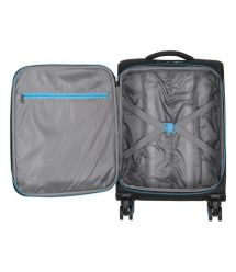 2E Набір валіз 2E, Trek, (L+M+S), TSA, 4 колеса, + 3 рюкзаки Cabin (2E-BPET-CABIN-BK), поліестр, чорний