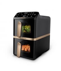 Philips Мультипечь Stacked Dual 2300Вт, чаша-5+5л, сенсорное управл., 6 авто. программ, пластик/металл , чорний