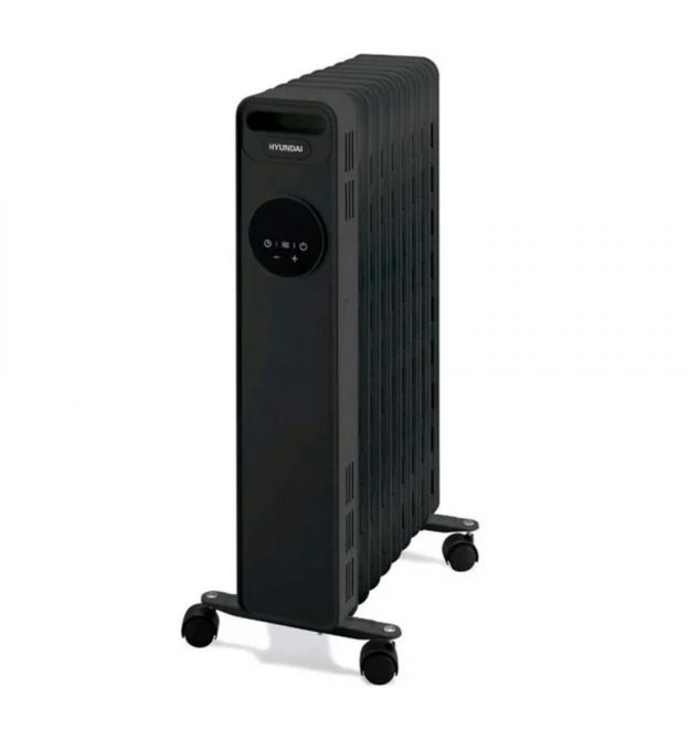 Hyundai Обігрівач оливний HYUNDAI H13HTRB, 25м2, 2500Вт, електр. кер-ння, 13 секцій, чорний