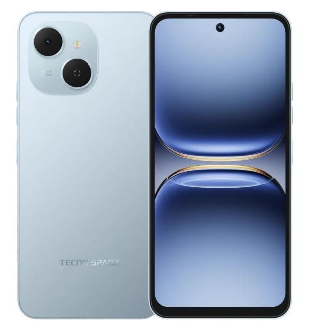 TECNO Смартфон Spark 40C (KM4k) 6.67" 4/128ГБ, 2SIM, 6000мА•ч, Ripple Blue