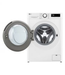 LG Стиральная машина фронтальная, 9кг, 1200, A, 48см, дисплей, пар, инвертор, белый
