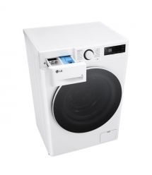 LG Стиральная машина фронтальная, 9кг, 1200, A, 48см, дисплей, пар, инвертор, белый