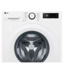 LG Стиральная машина фронтальная, 10кг, 1400, A, 57см, дисплей, пар, инвертор, белый