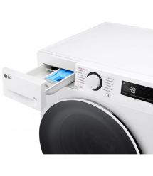 LG Стиральная машина фронтальная, 11кг, 1400, A, 57см, дисплей, пар, инвертор, белый