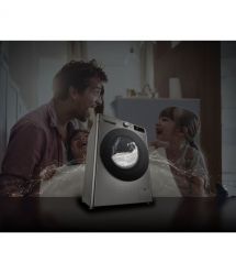 LG Стиральная машина фронтальная, 11кг, 1400, A, 57см, дисплей, пар, инвертор, серебристый