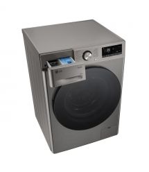 LG Стиральная машина фронтальная, 11кг, 1400, A, 57см, дисплей, пар, инвертор, серебристый