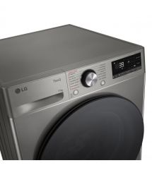 LG Стиральная машина фронтальная, 11кг, 1400, A, 57см, дисплей, пар, инвертор, серебристый