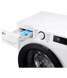 LG Стиральная машина фронтальная, 9кг, 1200, A, 48см, дисплей, пар, инвертор, белый
