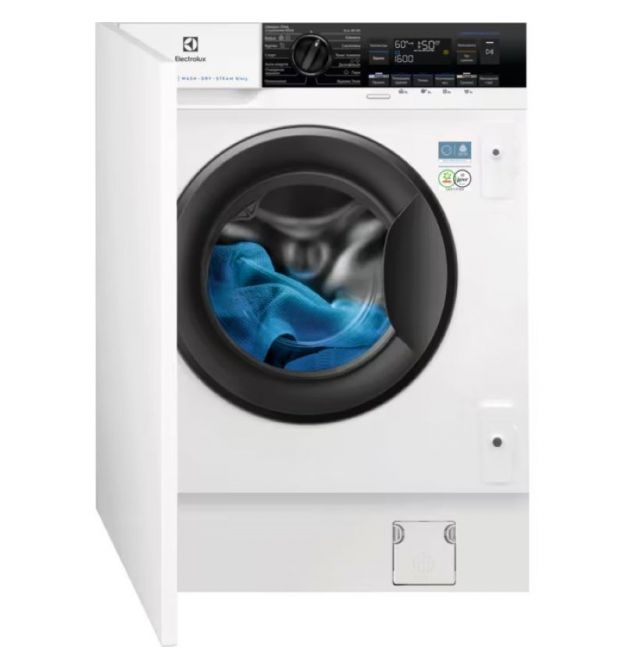 Electrolux Electrolux washer-dryer built-in front load, 8(4)kg, 1600, D, 54cm, display, steam, invertor, white