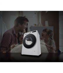 LG Стиральная машина фронтальная, 8кг, 1200, A, 48см, дисплей, пар, инвертор, белый