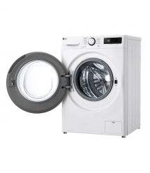 LG Стиральная машина фронтальная, 8кг, 1200, A, 48см, дисплей, пар, инвертор, белый