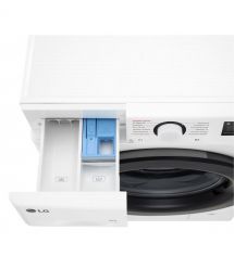 LG Стиральная машина фронтальная, 8кг, 1200, A, 48см, дисплей, пар, инвертор, белый