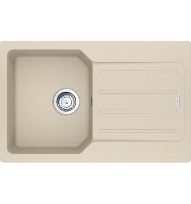 Franke Мойка кухонная City, фрагранит, прямоугольник, с крылом, 780х500х190мм, чаша - 1, врезная, оборотная, UCG 611-78, бежевый