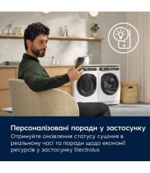 Electrolux Electrolux washer-dryer front load, 11(7)kg, 1600, D, 64cm, display, steam, invertor, universaldose, white