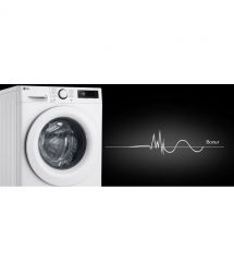 LG Стиральная машина фронтальная, 8кг, 1200, A, 48см, дисплей, пар, инвертор, белый