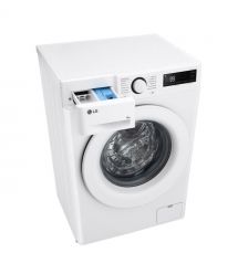 LG Стиральная машина фронтальная, 8кг, 1200, A, 48см, дисплей, пар, инвертор, белый