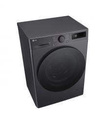 LG Стиральная машина фронтальная, 9кг, 1200, A, 48см, дисплей, пар, инвертор, черный