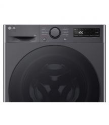 LG Стиральная машина фронтальная, 9кг, 1200, A, 48см, дисплей, пар, инвертор, черный