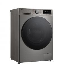 LG Стиральная машина фронтальная, 9кг, 1200, A, 48см, дисплей, пар, инвертор, серебристый