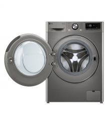 LG Стиральная машина фронтальная, 9кг, 1200, A, 48см, дисплей, пар, инвертор, серебристый