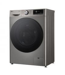 LG Стиральная машина фронтальная, 9кг, 1200, A, 48см, дисплей, пар, инвертор, серебристый