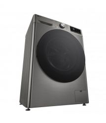LG Стиральная машина фронтальная, 9кг, 1200, A, 48см, дисплей, пар, инвертор, серебристый