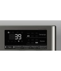 LG Стиральная машина фронтальная, 9кг, 1200, A, 48см, дисплей, пар, инвертор, серебристый