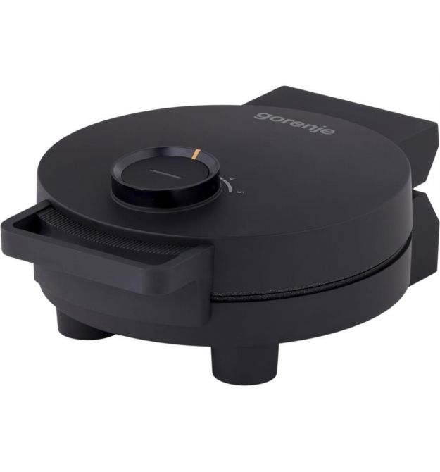 Gorenje Мини-гриль 1000Вт, алюминий, пластина д/вафель, корпус-металл, черный