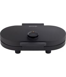 Gorenje Мини-гриль 1200Вт, алюминий, пластина д/вафель, корпус-металл, черный