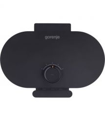 Gorenje Мини-гриль 1200Вт, алюминий, пластина д/вафель, корпус-металл, черный
