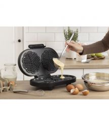 Gorenje Мини-гриль 1200Вт, алюминий, пластина д/вафель, корпус-металл, черный