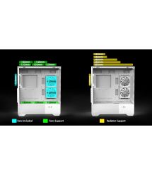 Zalman Корпус Chronix V2 без БП, 1xUSB3.0, 1xUSB2.0, 1x Type C, 2x120мм ARGB Reverse, 4x120мм ARGB, VGA 410мм,