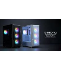 Zalman Корпус I3 Neo V2 без БП 2xUSB3.0, 1x Type C, 4x120мм RGB, VGA 400мм, LCS ready, TG Side Panel, ATX, чёрный
