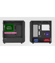 Zalman Корпус I3 Neo V2 без БП 2xUSB3.0, 1x Type C, 4x120мм RGB, VGA 400мм, LCS ready, TG Side Panel, ATX, чёрный