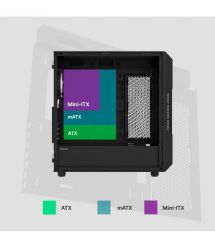 Zalman Корпус I3 Neo V2 без БП 2xUSB3.0, 1x Type C, 4x120мм RGB, VGA 400мм, LCS ready, TG Side Panel, ATX, чёрный
