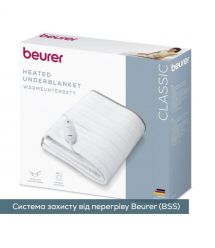 Beurer Beurer electric sheet, 150х80sm, 3W, 3 modes, cotton, fleece, white