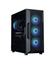 Zalman Корпус I3 Neo ARGB V2 без БП, 2xUSB3.0, 1x Type C, 4x120мм ARGB, VGA 355мм, LCS ready, TG Side Panel, ATX, чёрный