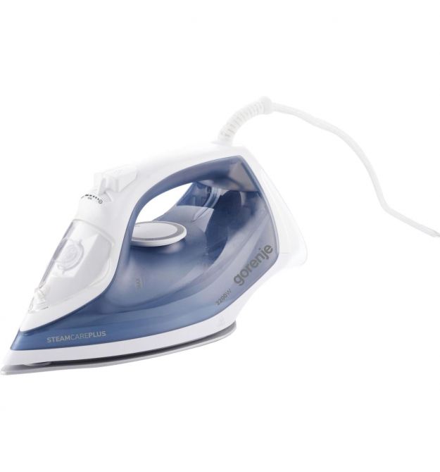Gorenje Утюг, 2200Вт, 450мл, паровой удар -35гр, постоянный пар - 160гр, автовыключение, керам. подошва, голубой