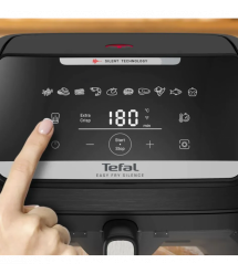 Tefal Tefal air fryer Easy Fry Silence XXL, 1800W, bowl-7l, sensor control, plastic, black
