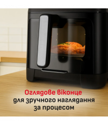 Tefal Tefal air fryer Easy Fry Silence XXL, 1800W, bowl-7l, sensor control, plastic, black